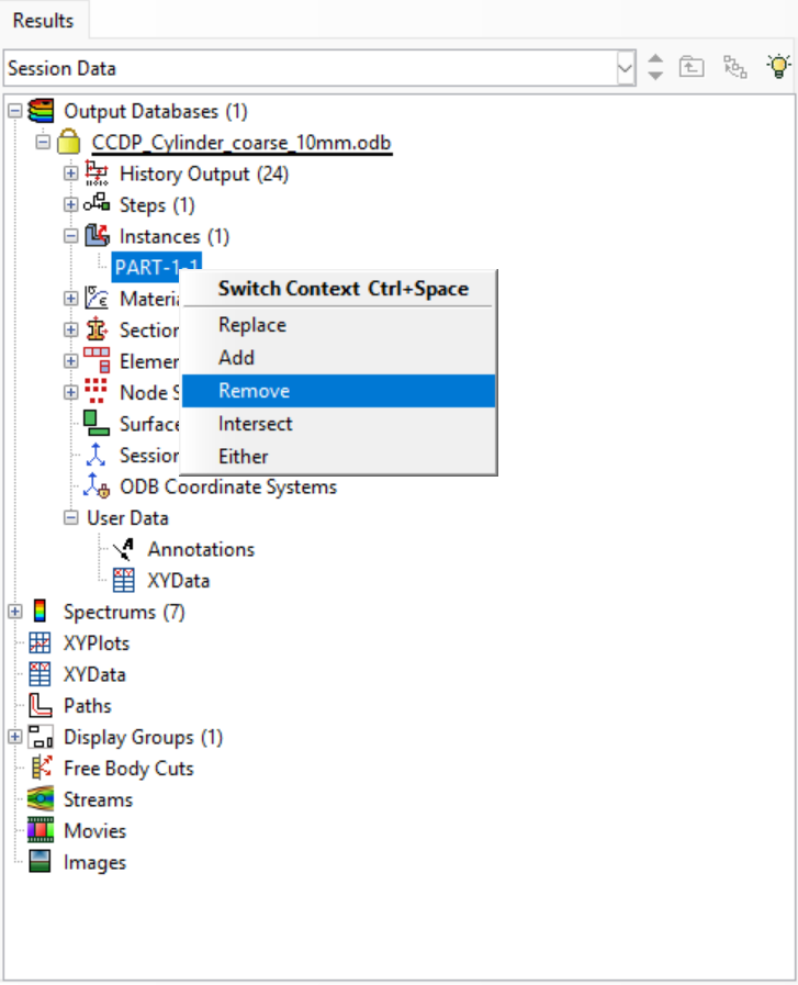 Selezione instances